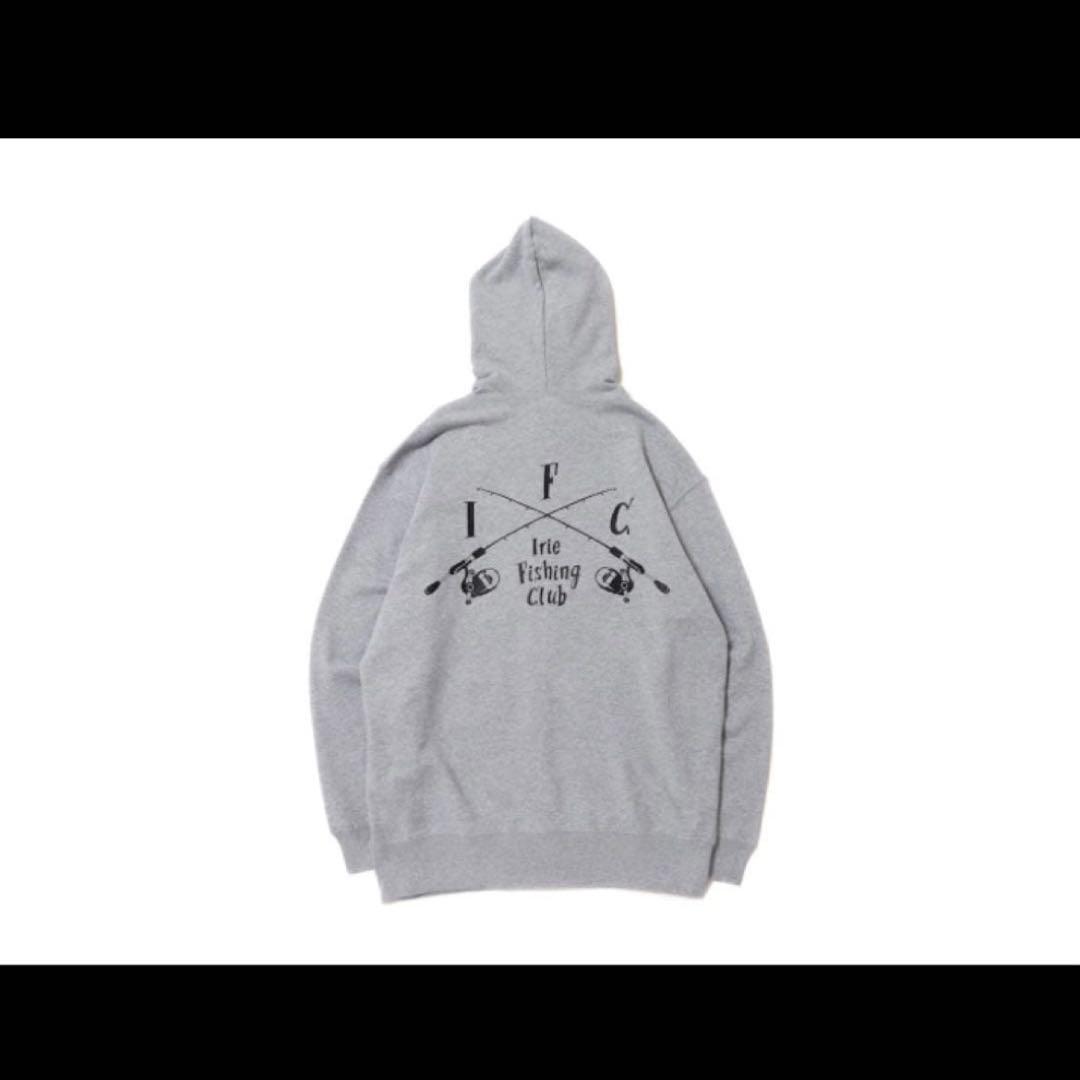 Irie Fishing Club ジップアップパーカー　グレー