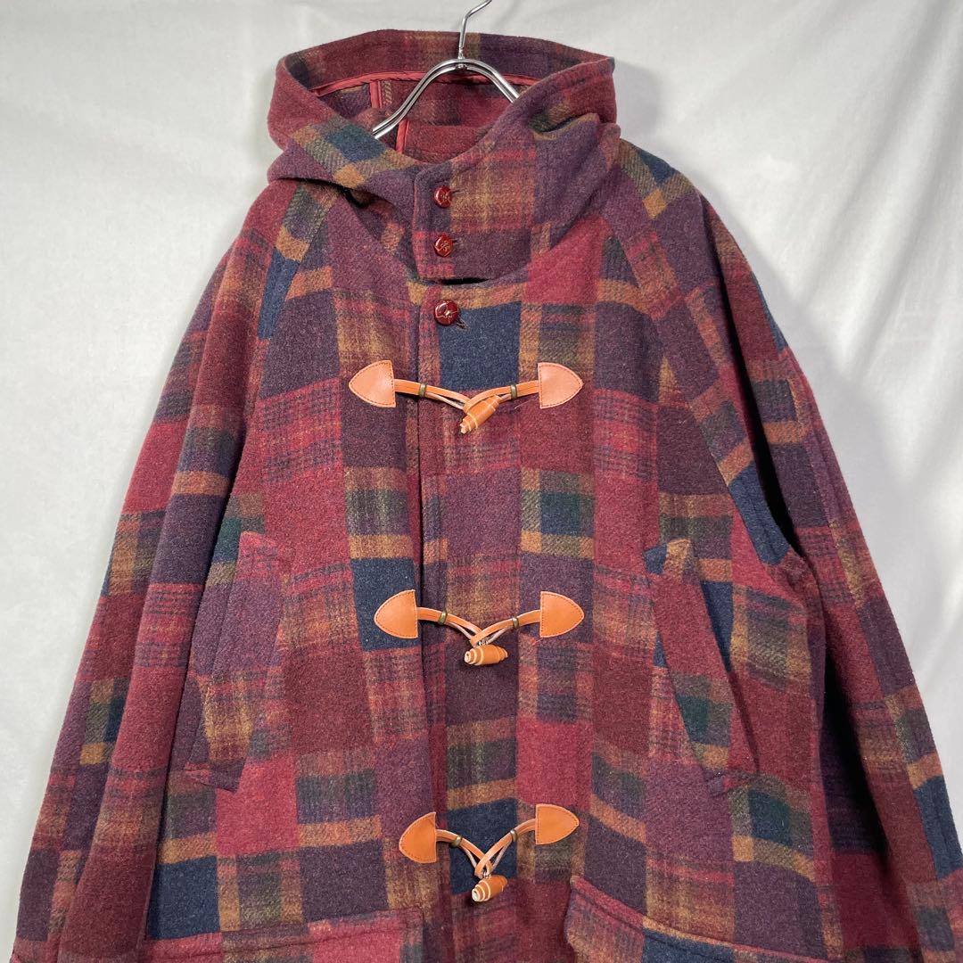【90s missoni】ダッフルコート　チェック