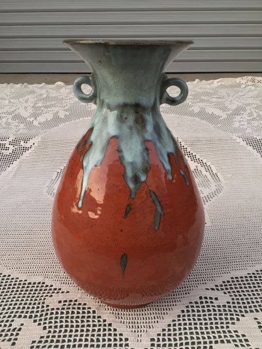 S16 高麗青磁・華道・花器・壺・飾り壺・床飾り・工芸品・アンティーク