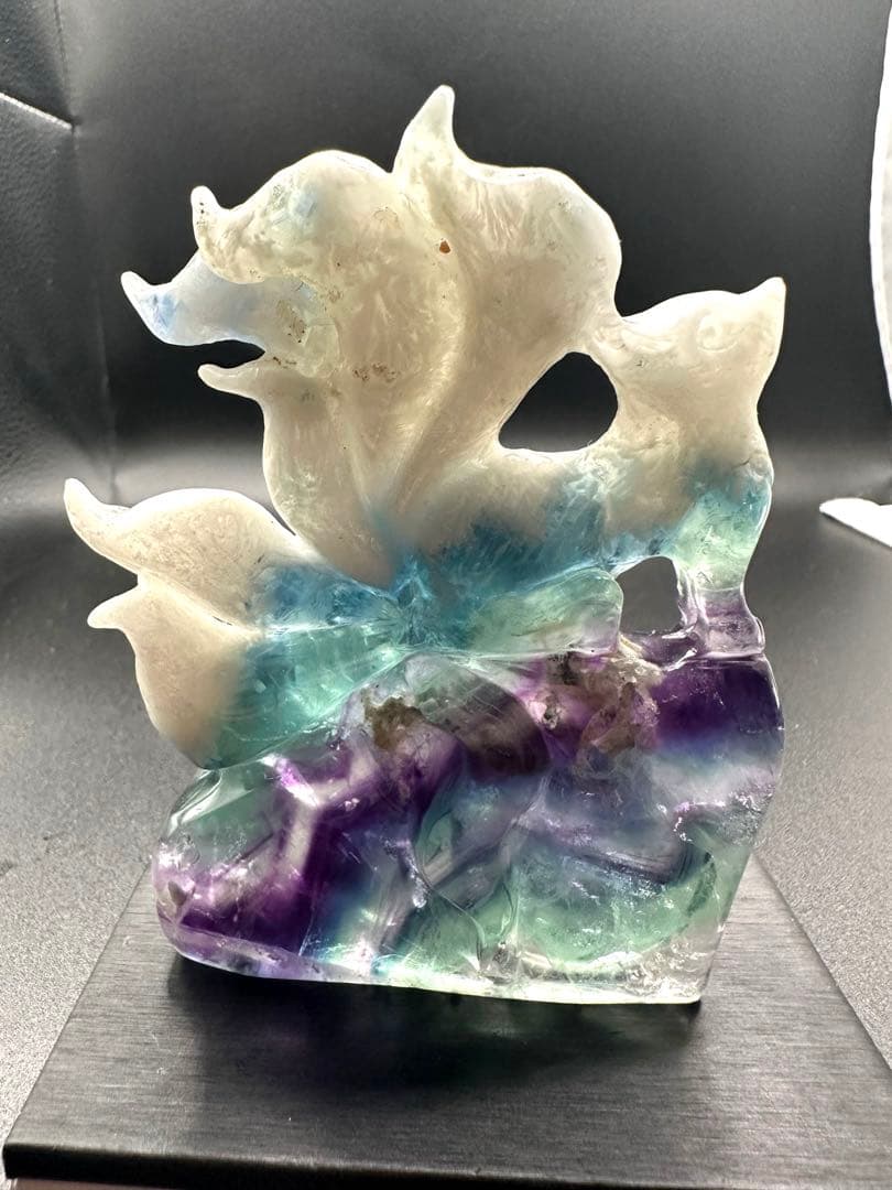 エンジェルフローライト九尾　置物