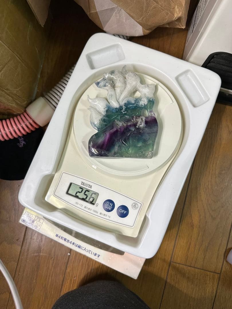 エンジェルフローライト九尾　置物