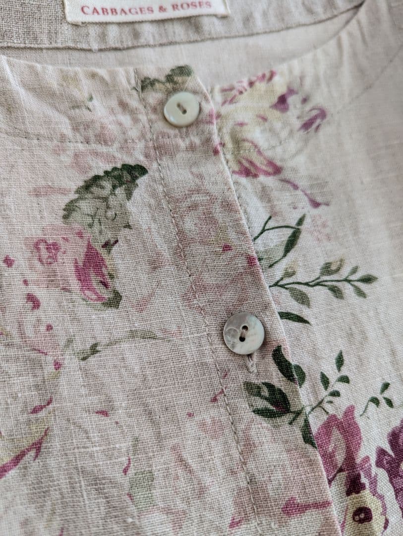 CABBAGES & ROSES　キャベジズ & ローゼス　リネンワンピース