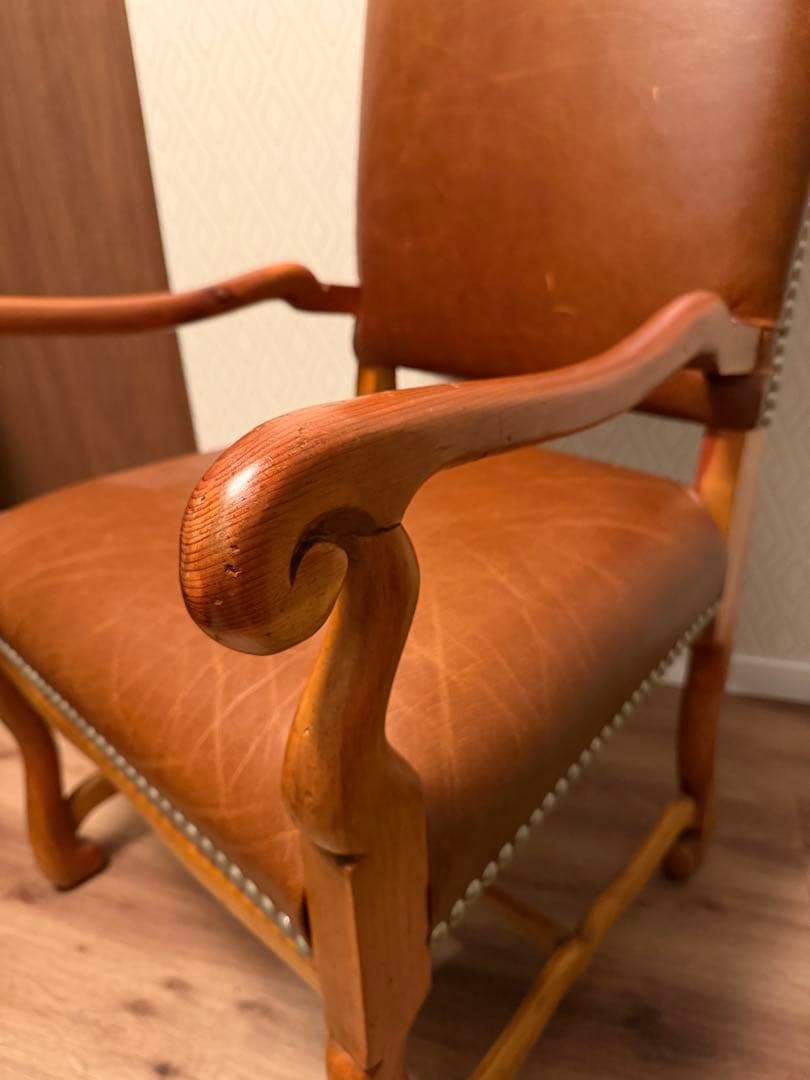 ポロラルフローレン　ブラウンレザー　アームチェア