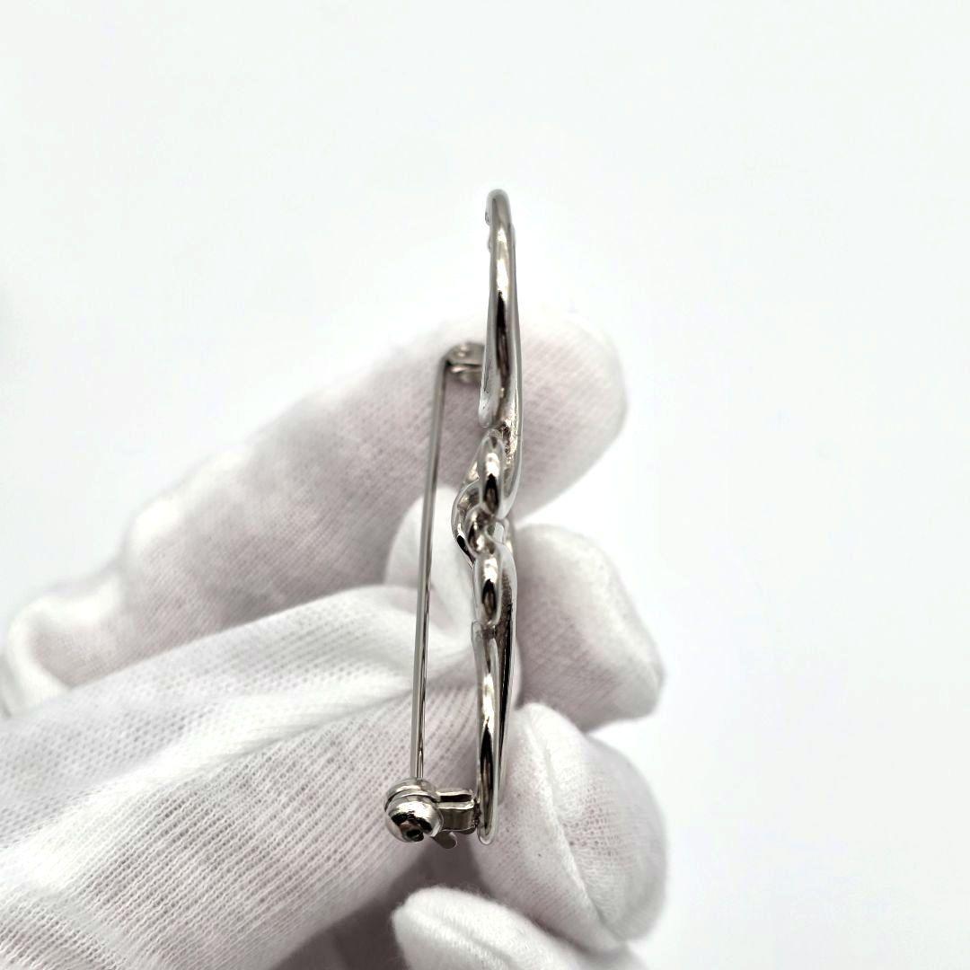 ✨美品 箱付き✨LOEWE アナグラム ブローチ シルバー