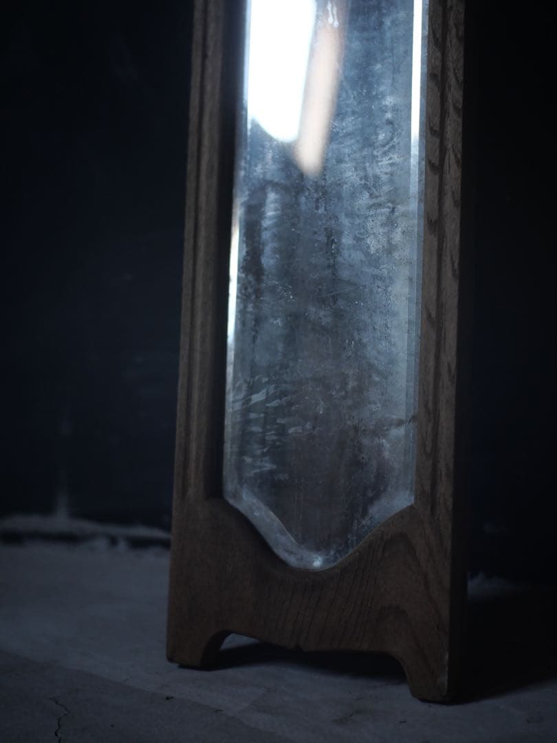 鏡　ミラー　壁掛け　骨董　古美術　アート古家具　古道具　アンティーク　昭和レトロ