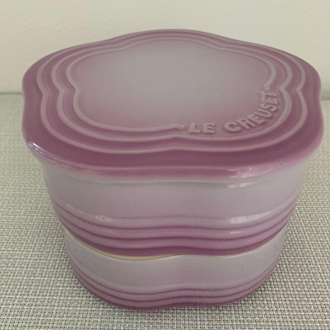 ルクルーゼ　スタッキングフラワーコンテナーズ&レンゲ3点セット♪