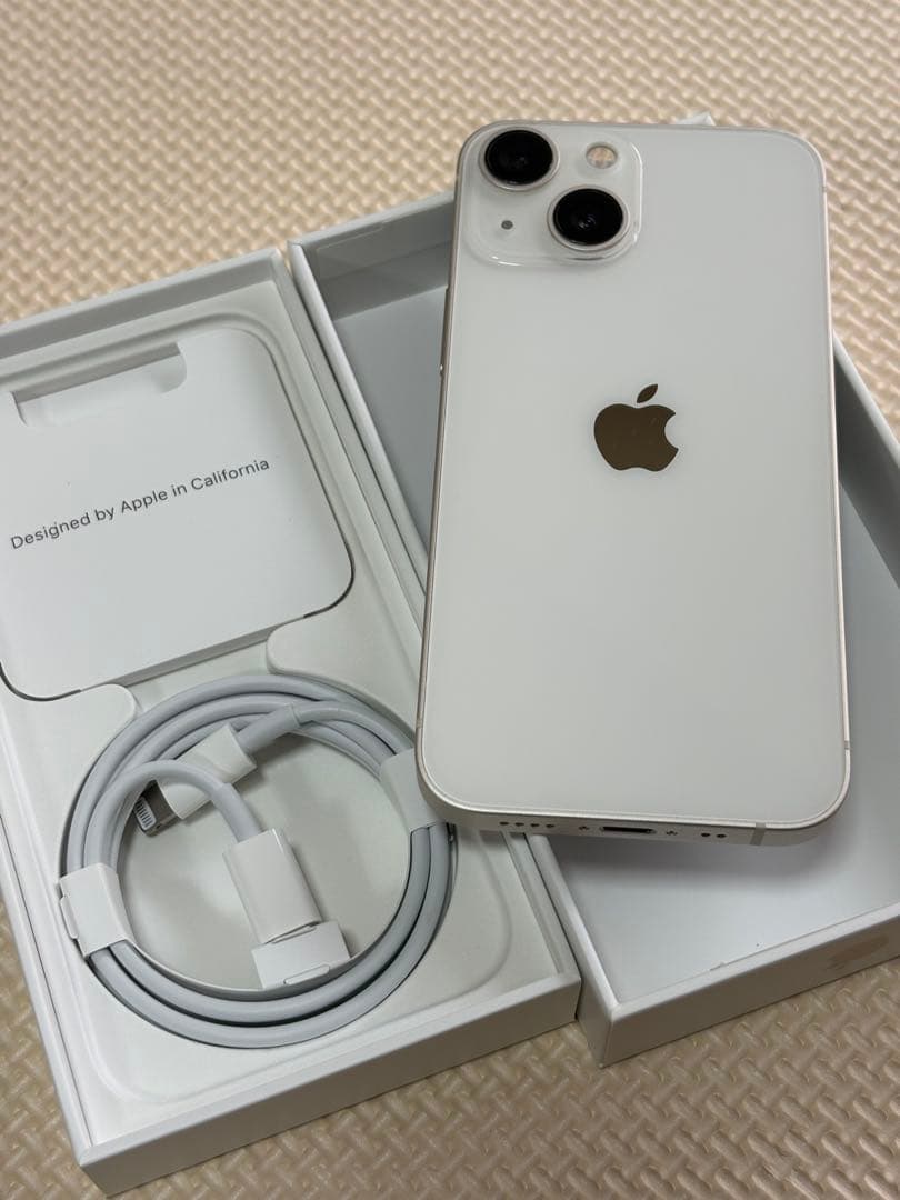 【美品】iPhone13mini 256GB SIMフリー スターライト