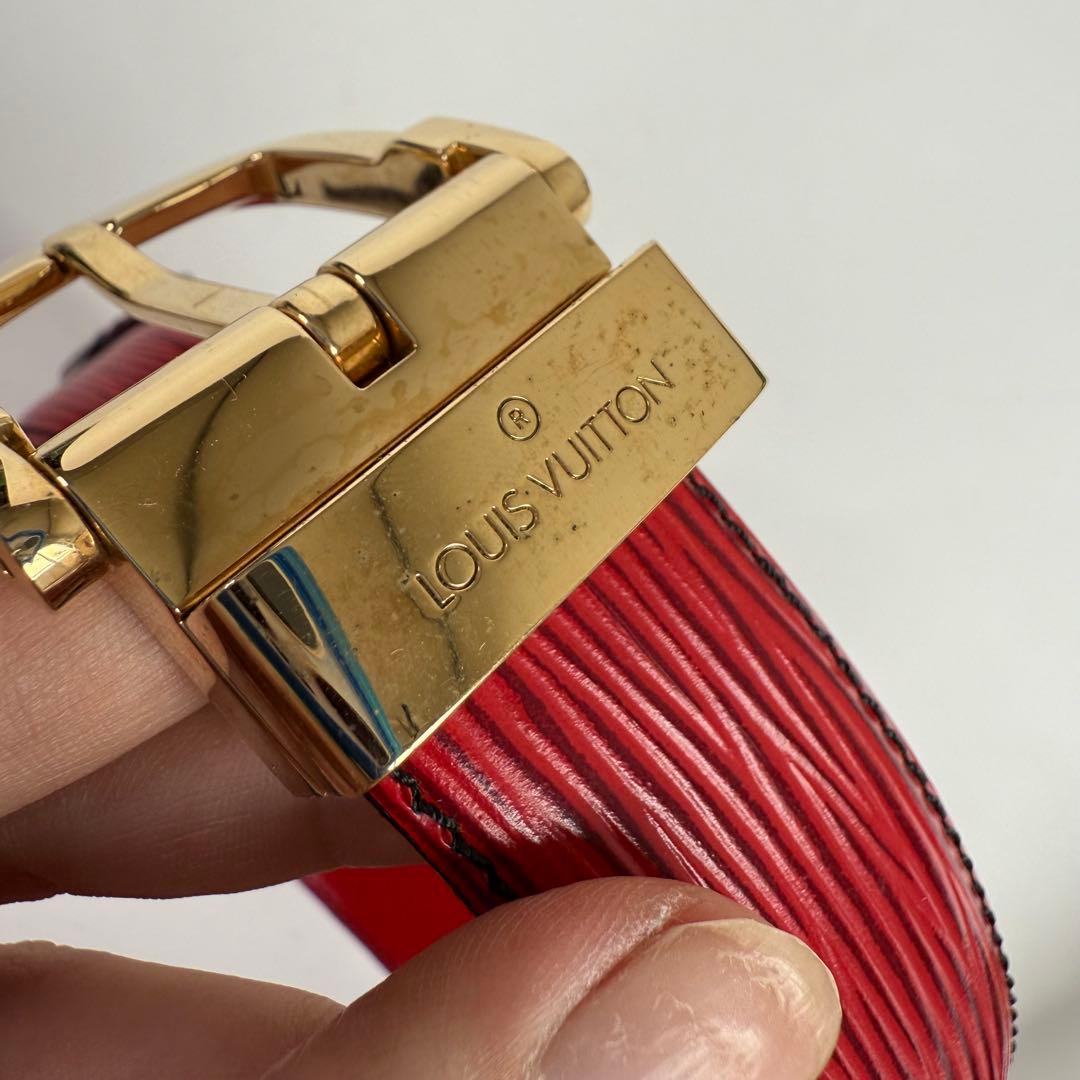 LOUIS VUITTON サンチュールクラシックエピ ベルト レッド C543