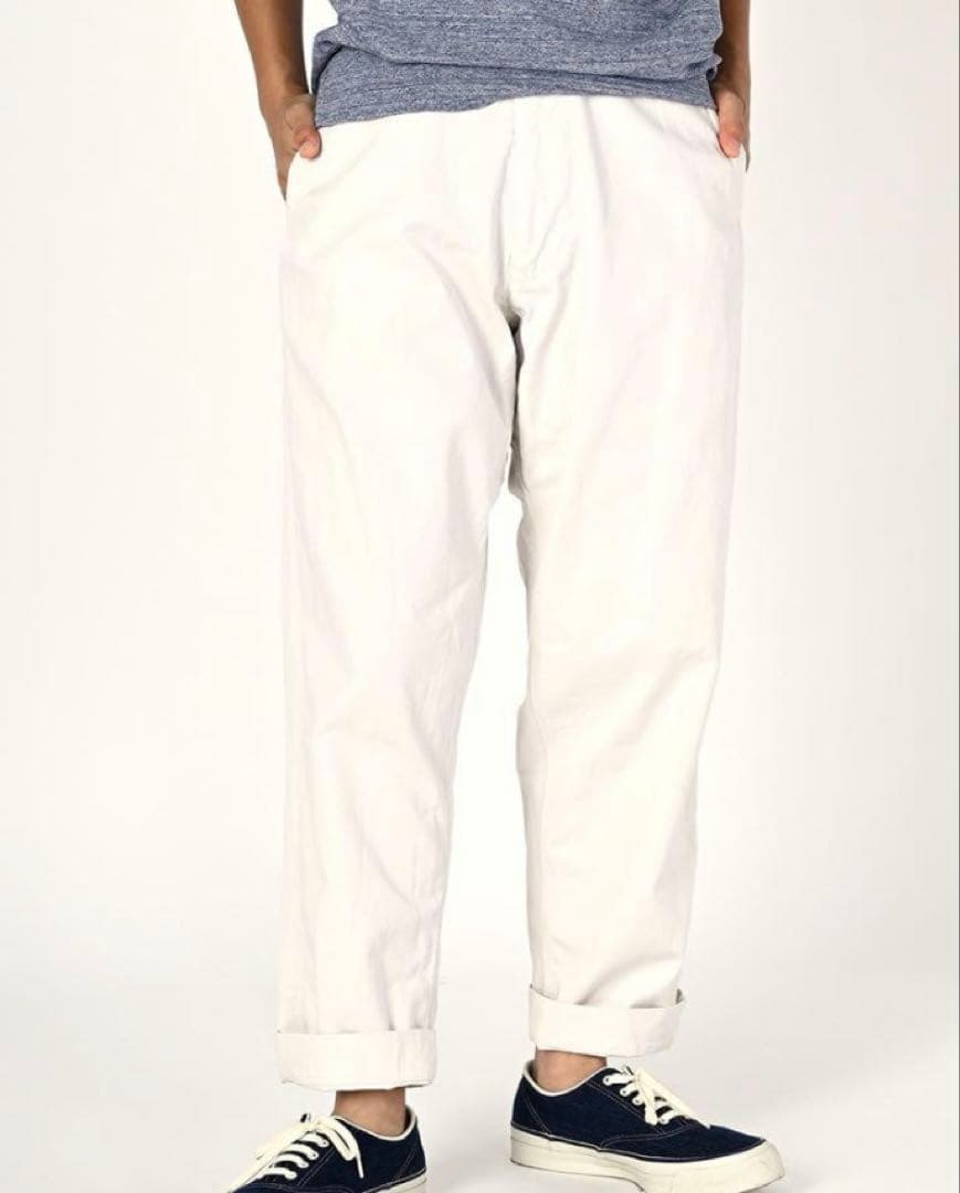 45R ポッポパンツ／ホワイト 五分づき／L （ユニセックス2）