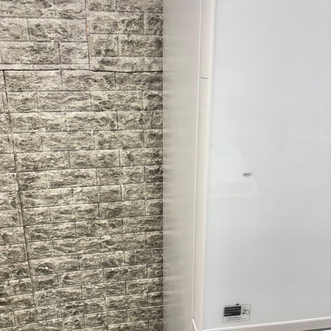 374 冷蔵庫　大型　右開き　ガラストップ　保証込　大人気　400L強　美品