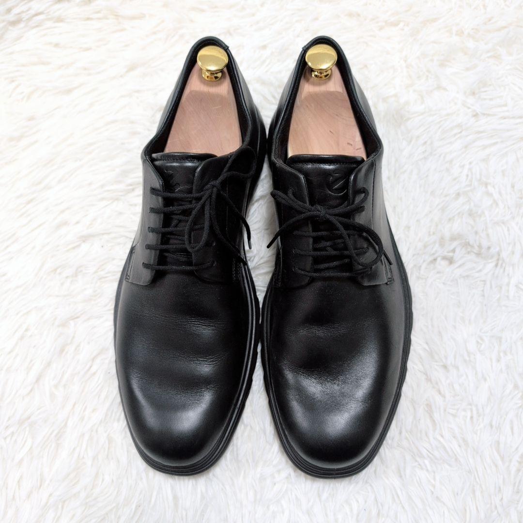 【美品】エコー ゴアテックス ビジネスシューズ ブラック 28.5cm