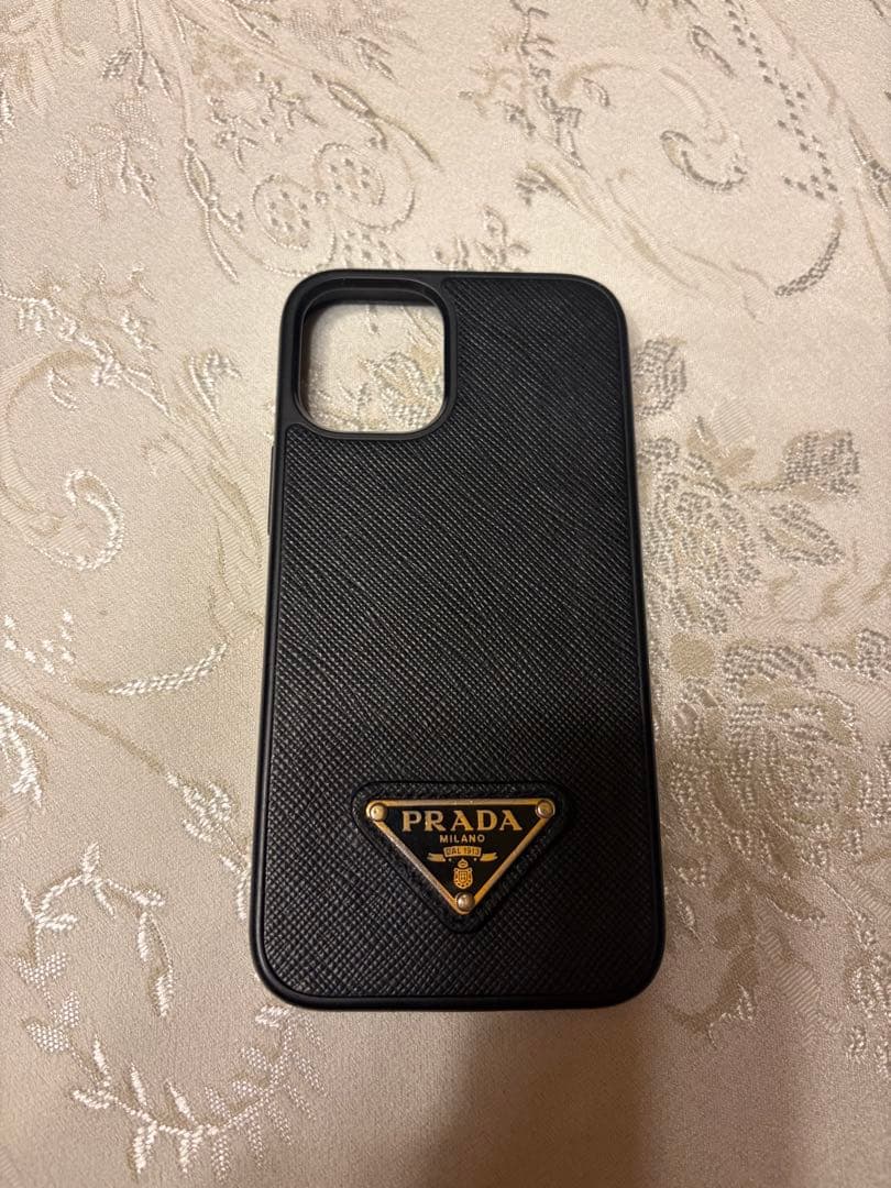 PRADA サフィアーノ レザー 12mini iPhoneケース