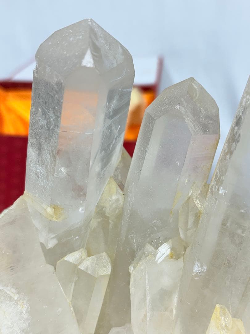 11㎏　希少 水晶 超特大クラスター　天然　イエロー　クリスタル　原石