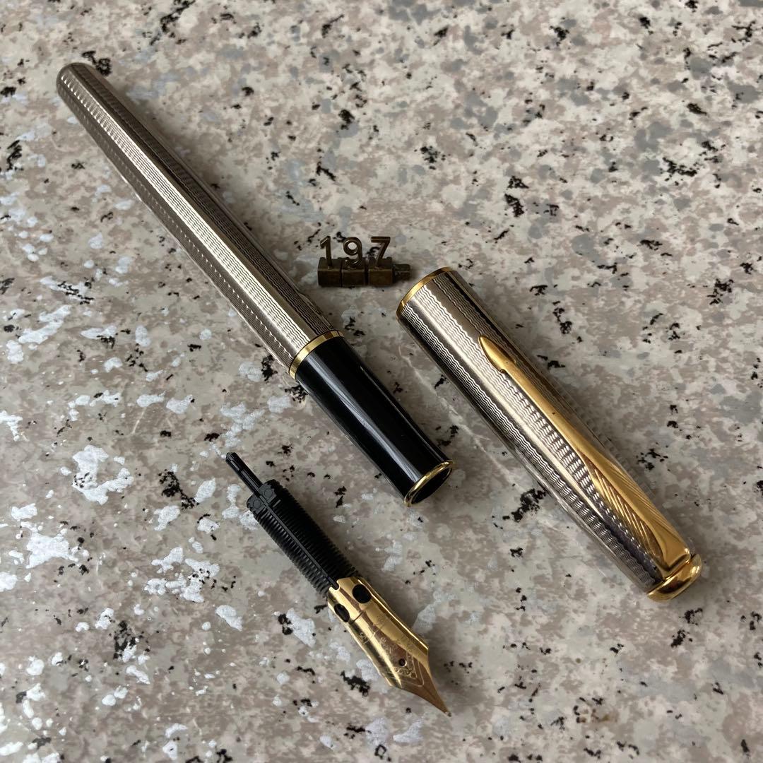 #197 オーバーホール済み 万年筆 パーカー SONNET ソネット 18k