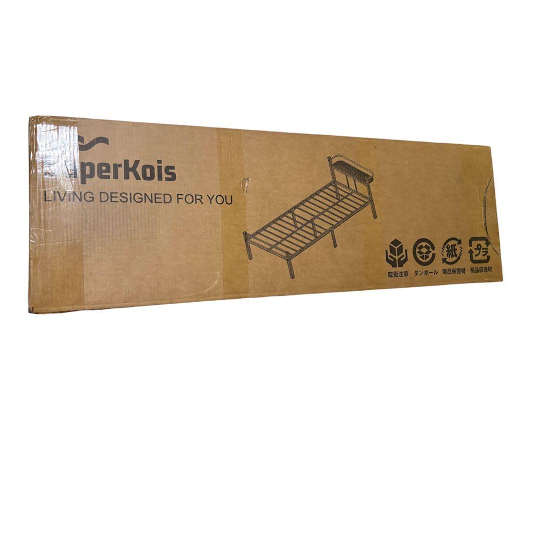 ベッドフレーム シングル ベッド 宮棚 2口コンセント耐荷重300kgブラック