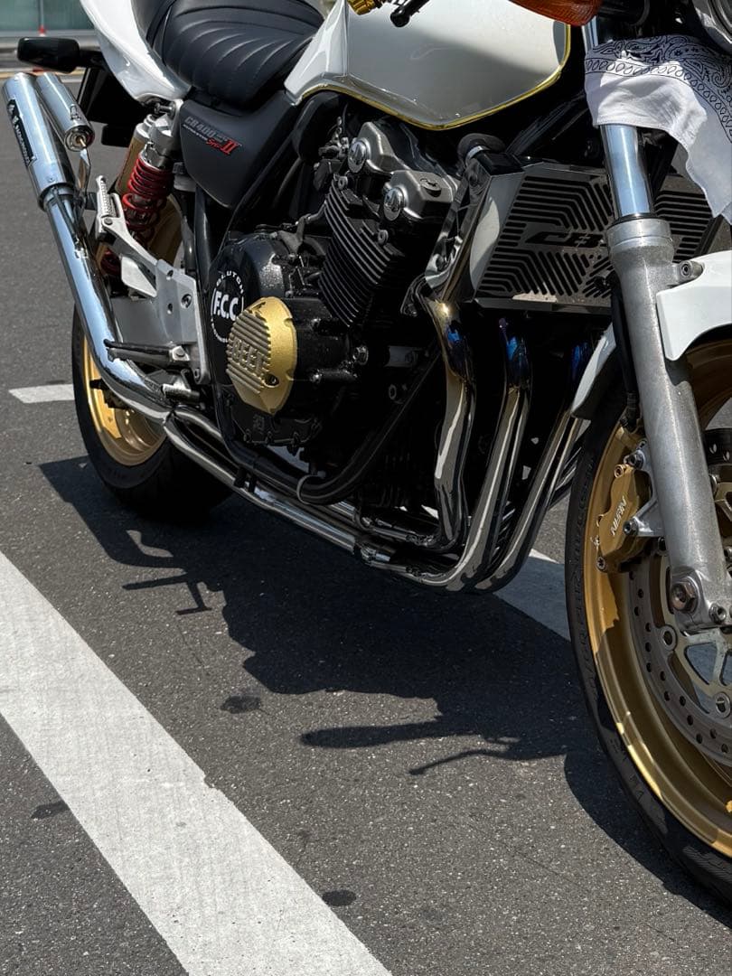 チョコボールメッキマフラーNC39/CB400 50.8π 4-2-1