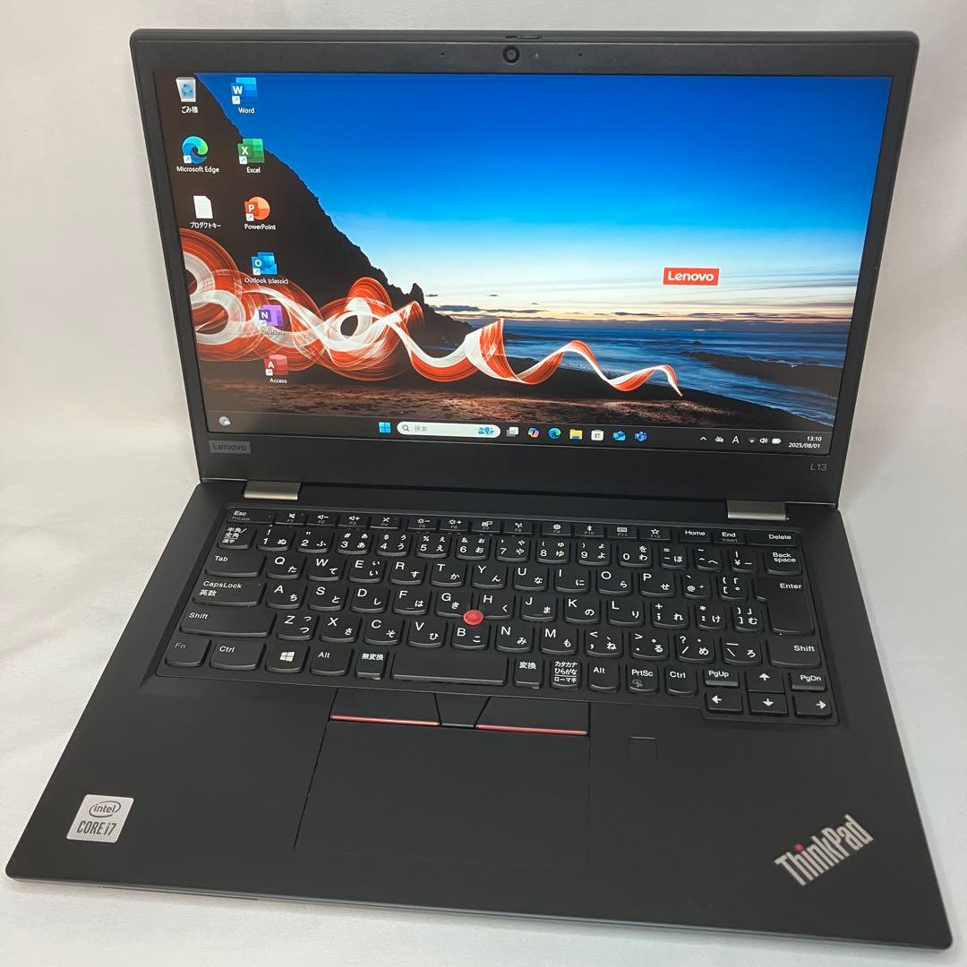 美品 ThinkPad L13 第10世代 i7 16GB 512GB オフィス