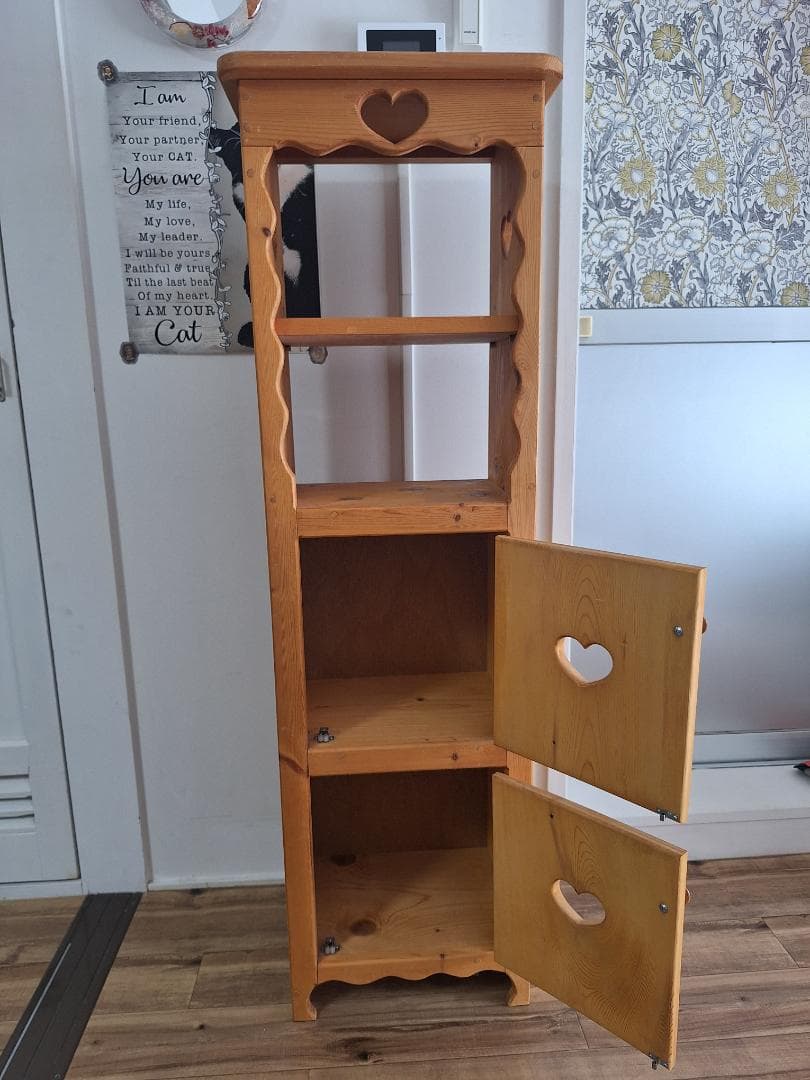 ✧値下げ✧【中古】カントリー家具 チェスト 収納棚 手作り家具