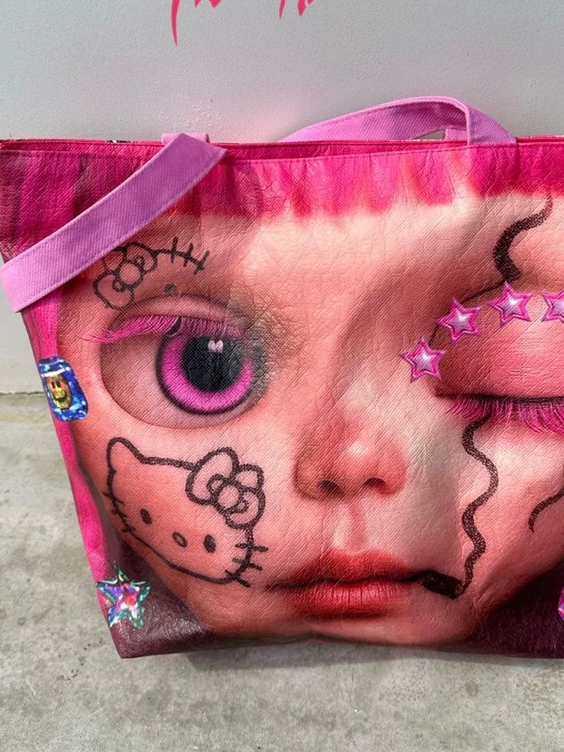 REBBISH ドールプリントタイベックバッグ 両面 y2k