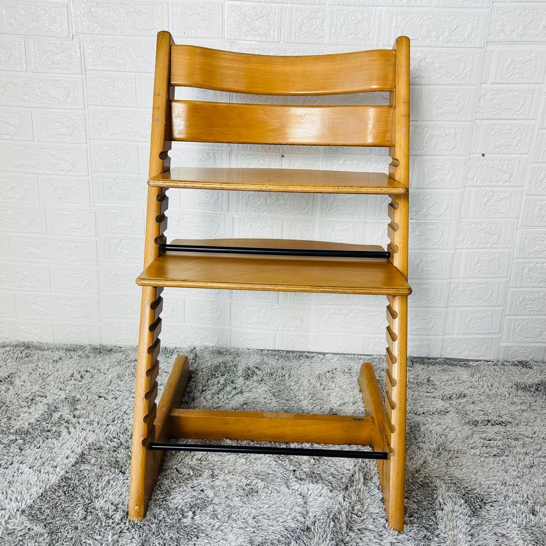 良品 ストッケ トリップトラップ ナチュラル ベビーチェア ハイチェア 旧型