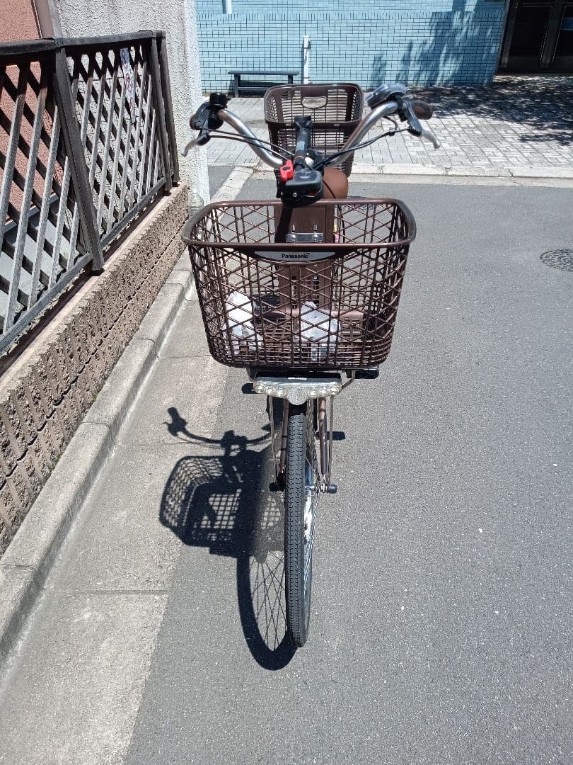 激安。使用少ない美品！新品大型荷台！最高級Panasonic電動アシスト自転車！