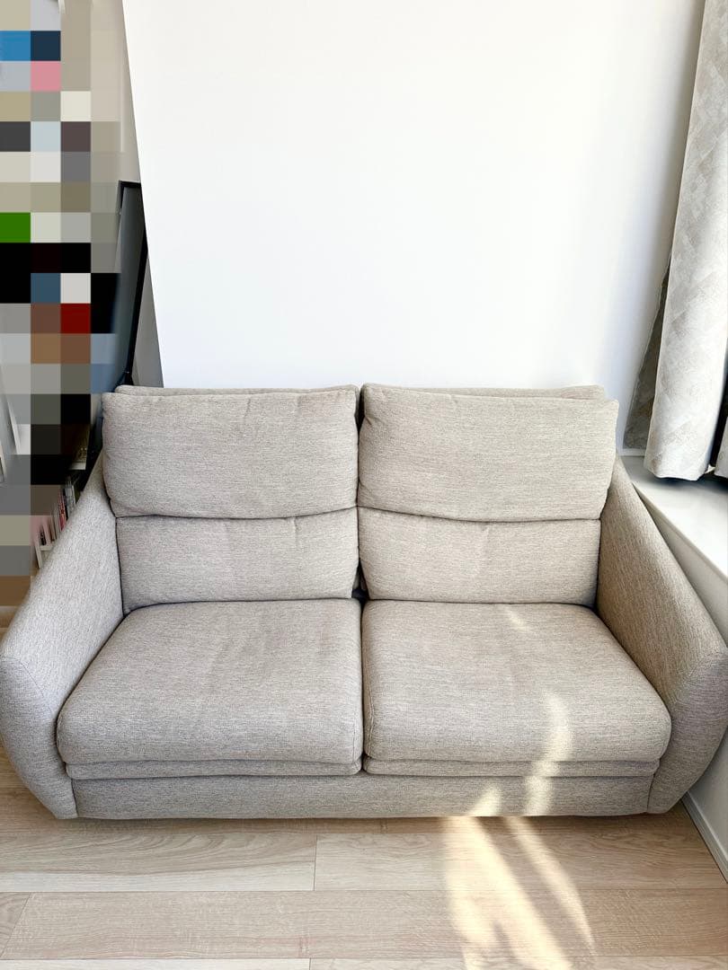 ニトリ2-3人掛けソファ ライトグレー　2022年初前後購入