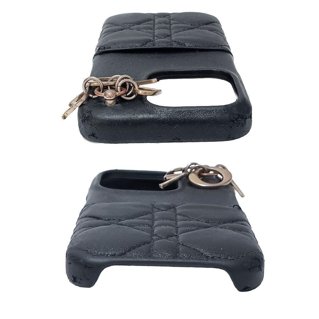 クリスチャンディオール iPhone14proケース ブラック 黒 DIOR