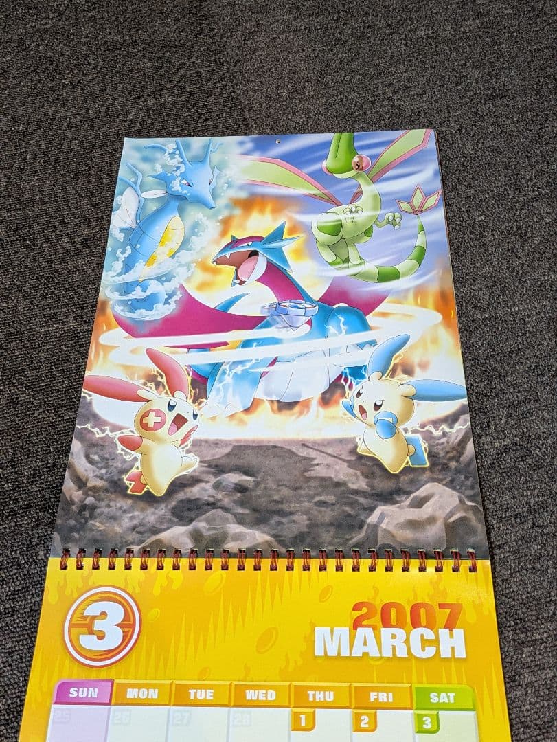 ポケモン 2007年 カレンダー レア 壁掛け