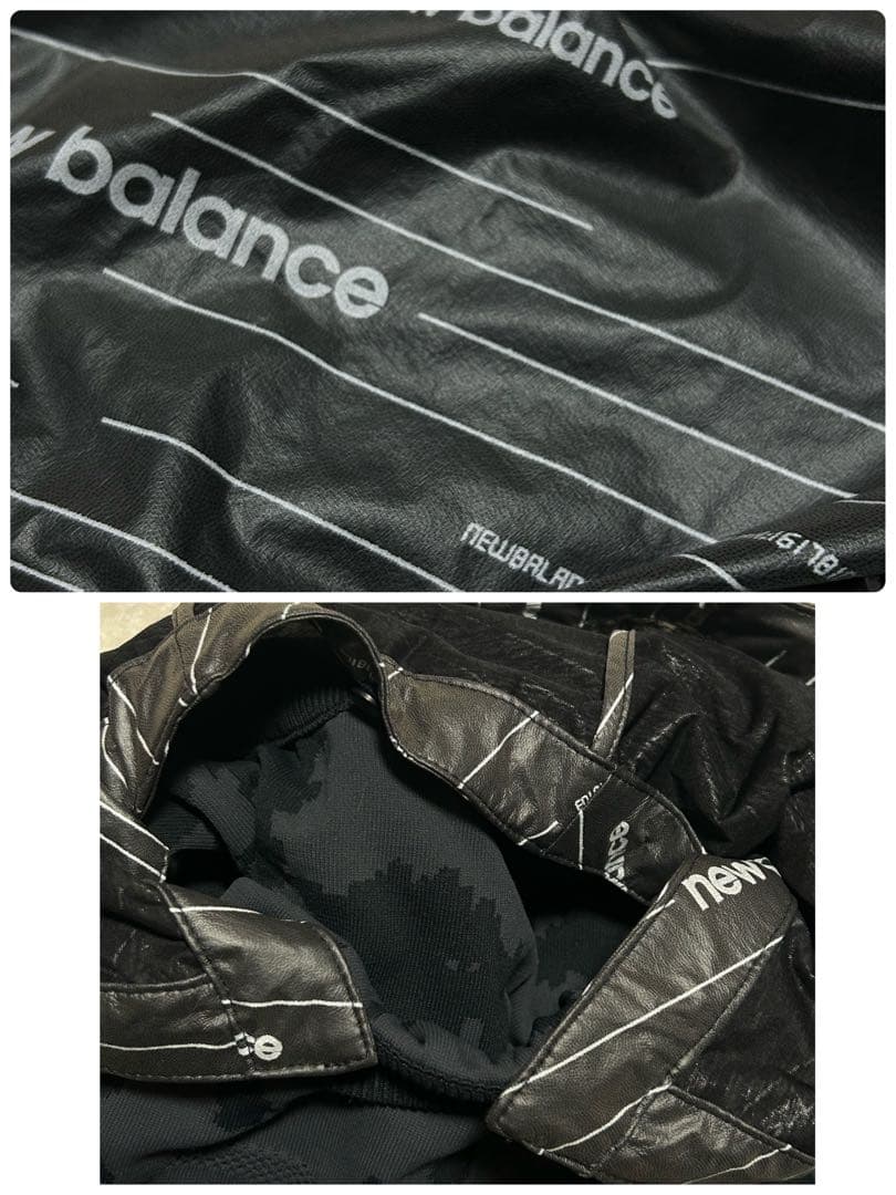 未使用級 ニューバランスゴルフ カモフラ柄 ストレッチ ニット サイズ6