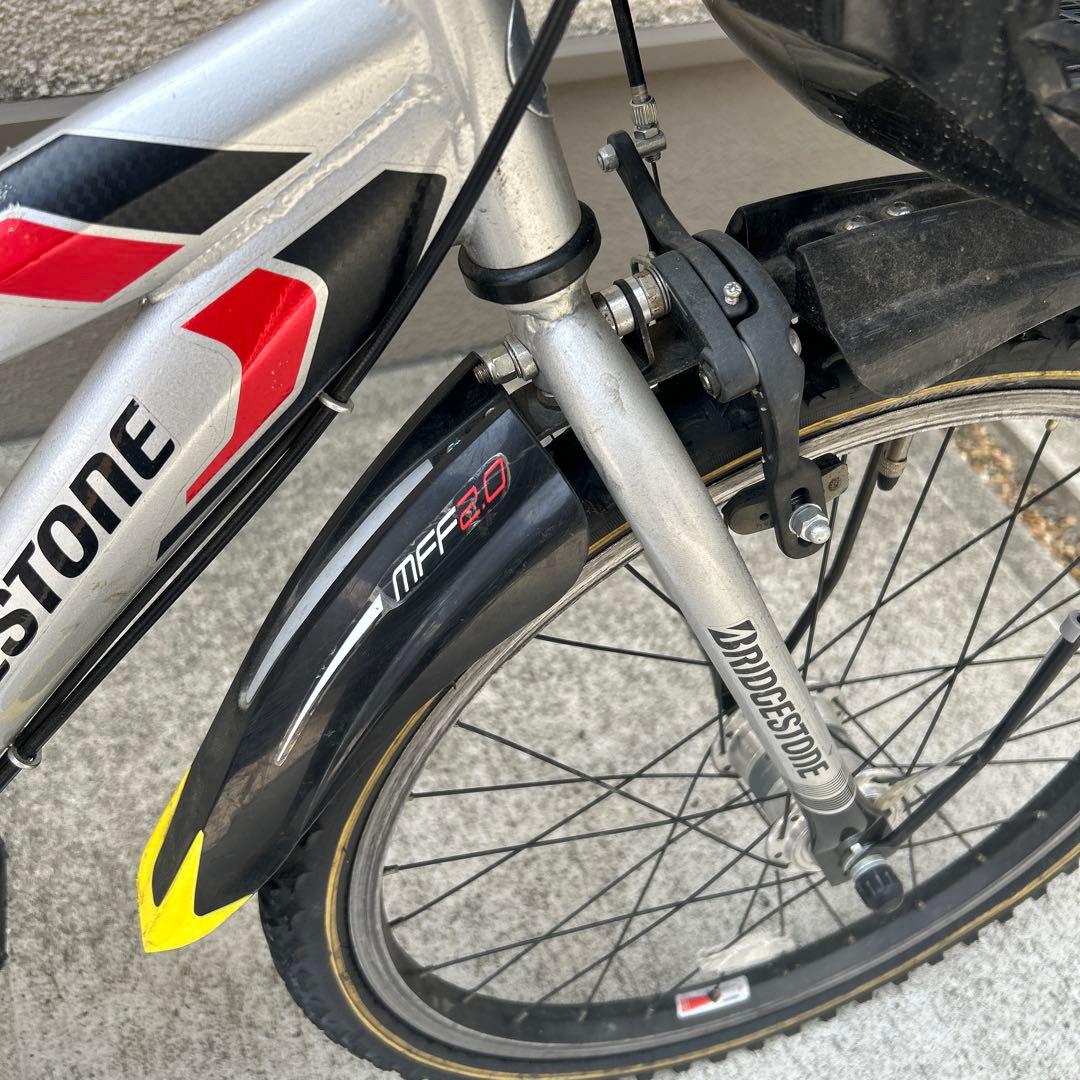 ブリヂストン クロスファイヤージュニア 22インチ シルバー&ブラック 自転車