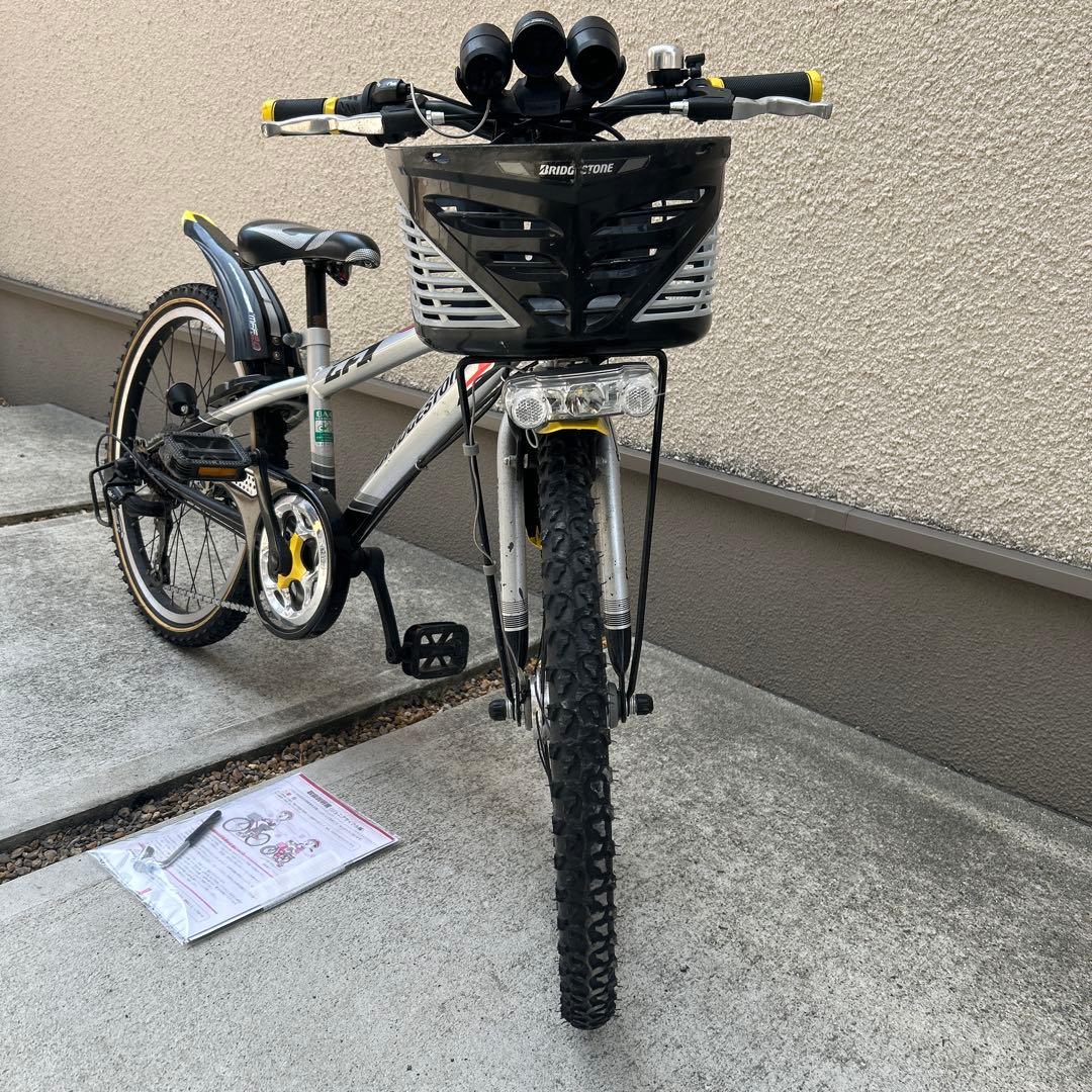 ブリヂストン クロスファイヤージュニア 22インチ シルバー&ブラック 自転車