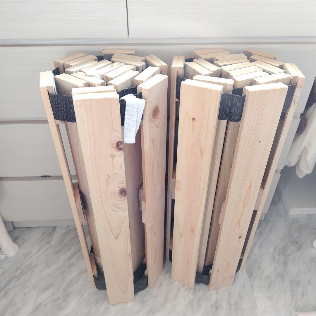 NITORI☆セミダブル 丸めてしまえる檜すのこベッド 定価13,990円