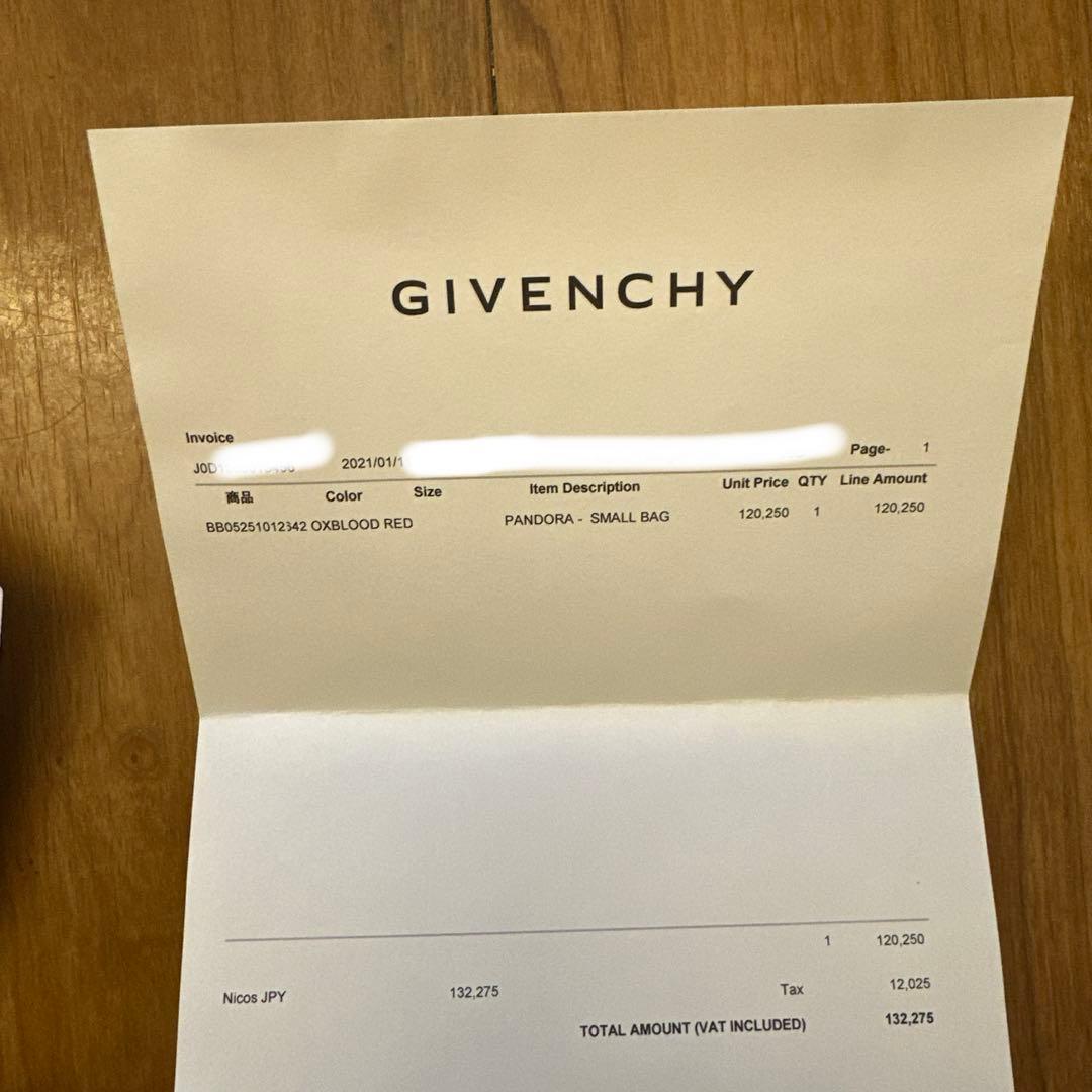 AkOさま　GIVENCHY ハンドバッグ ショルダー パンドラ ボルドー