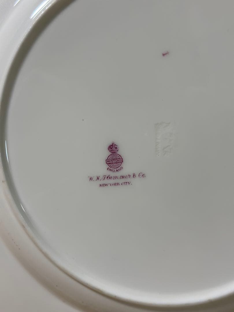 希少　W.Hプラマー　ミントン　チャイニーズツリー　鳥と花　アンティーク