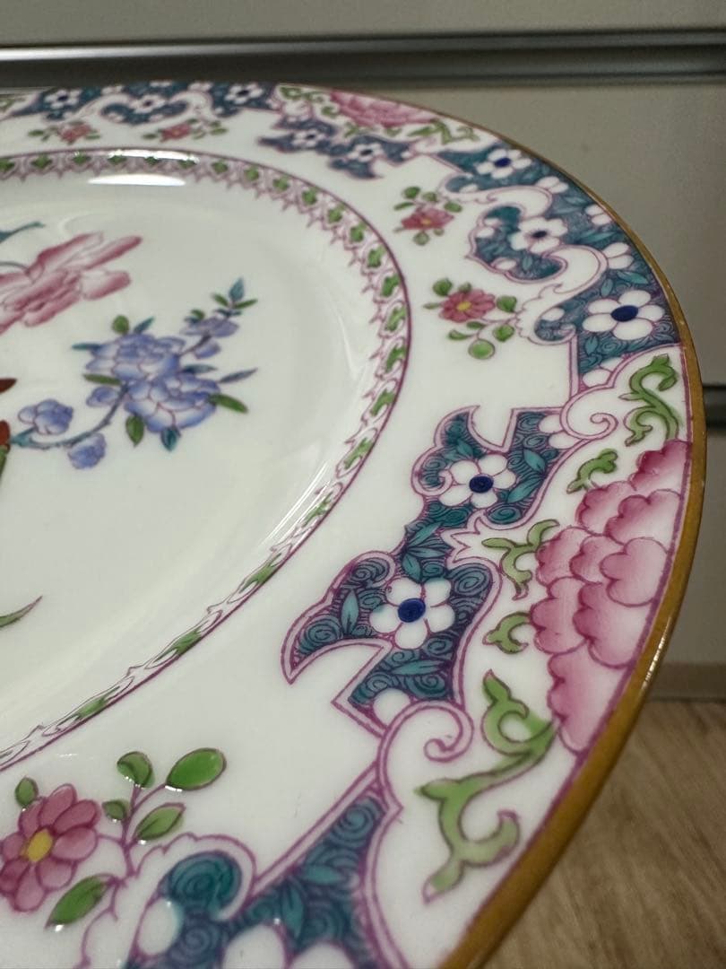 希少　W.Hプラマー　ミントン　チャイニーズツリー　鳥と花　アンティーク