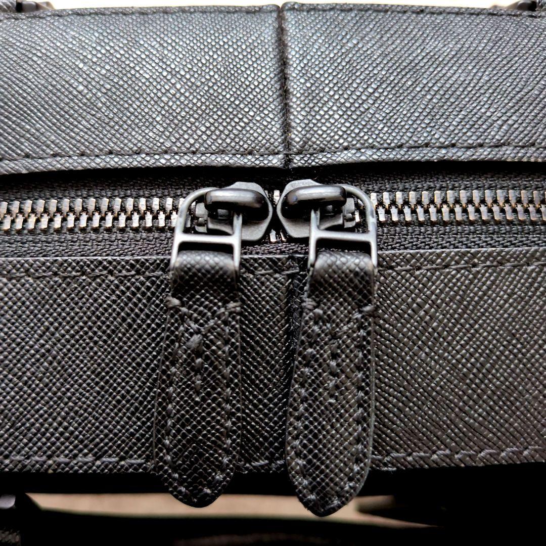 【現行 極美品】ペッレモルビダ　ca15　オールブラック　ブリーフバッグ　黒