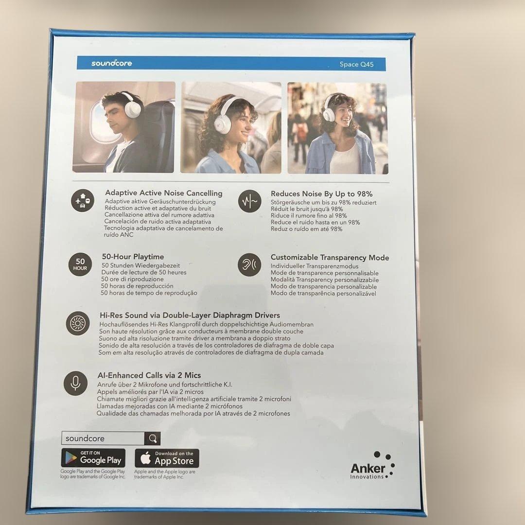 60150　Soundcore SPACE Q45 ワイヤレスヘッドフォン未開封