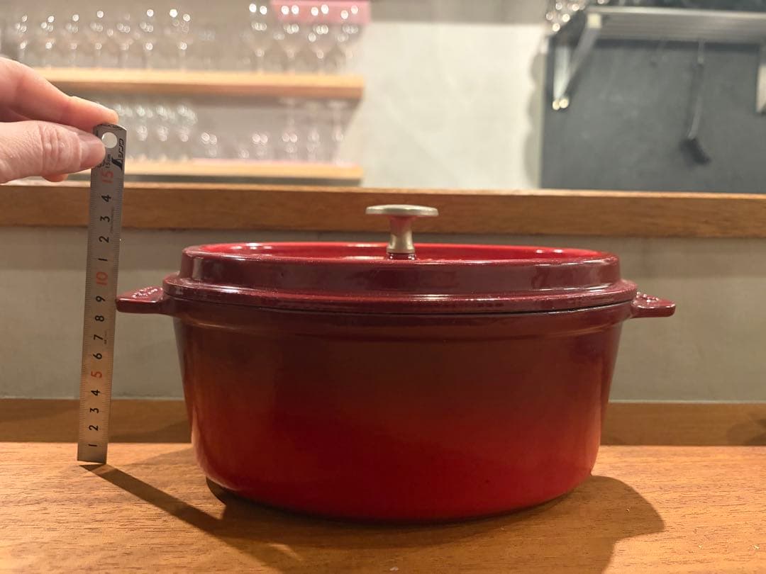 STAUB ココット・オーバル　23cm 赤　ストウブ鍋　正規品