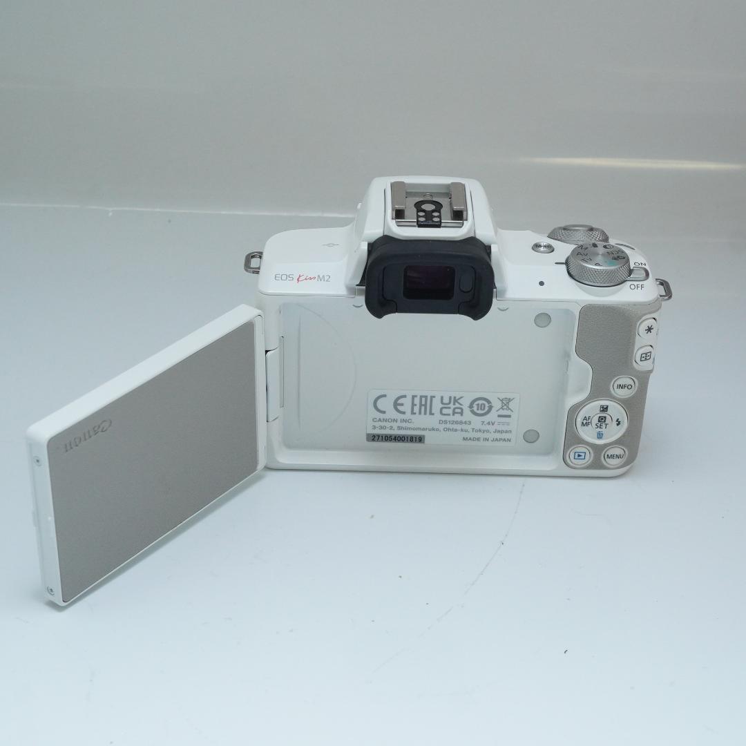スマホ転送機能付♪キヤノン EOS Kiss M2 ホワイト