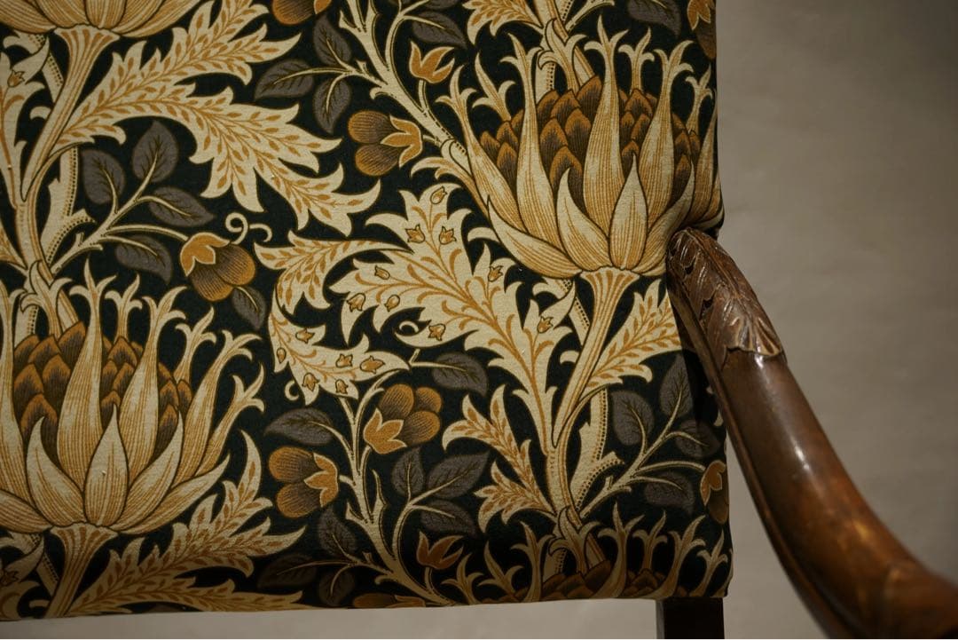 英国アンティーク アームチェア 椅子　ソファWilliam Morris