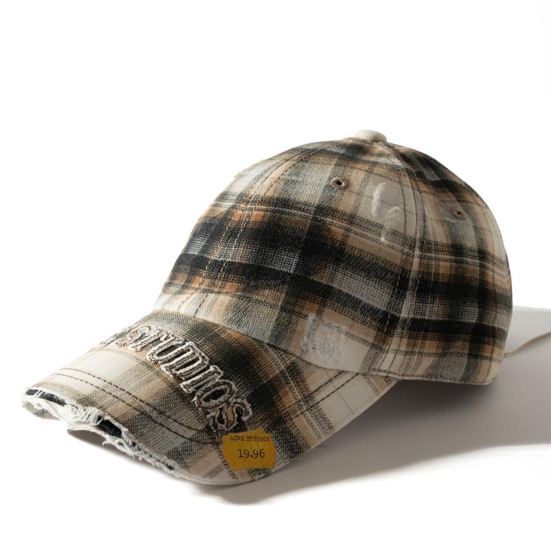 新品 Acne Studios ダメージ加工 ベースボールキャップ