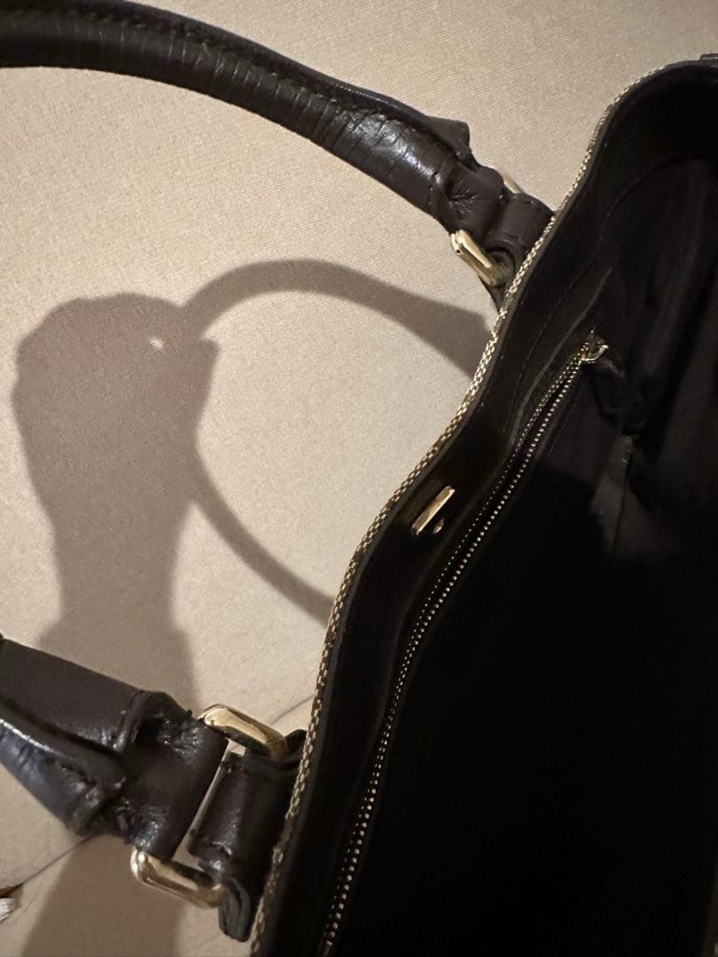 【美品】GUCCI ホースビット GGキャンバス ハンドバッグ