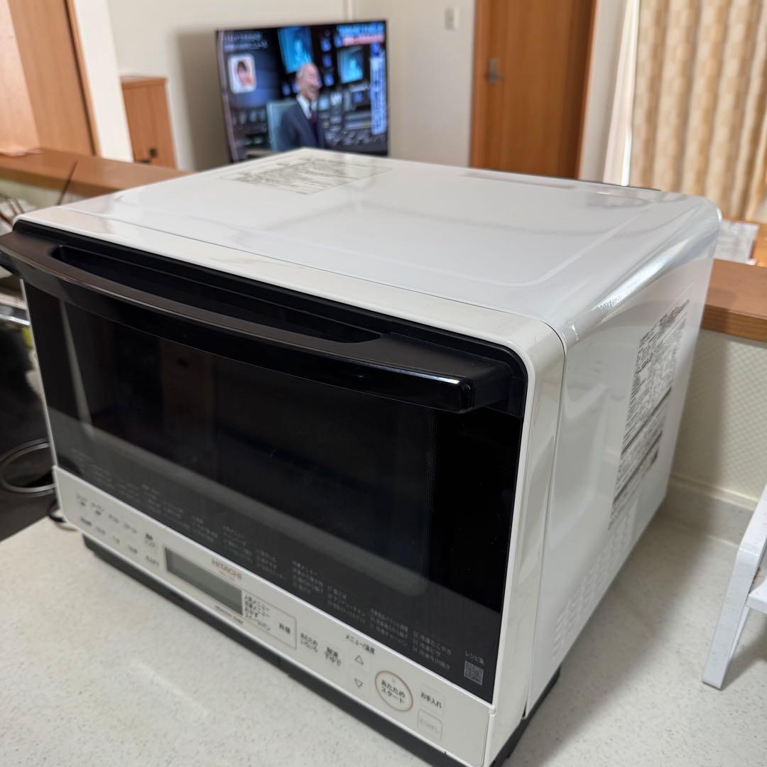 【美品】日立 MRO-S8Z オーブンレンジ 白 ヘルシーシェフ 2021年製