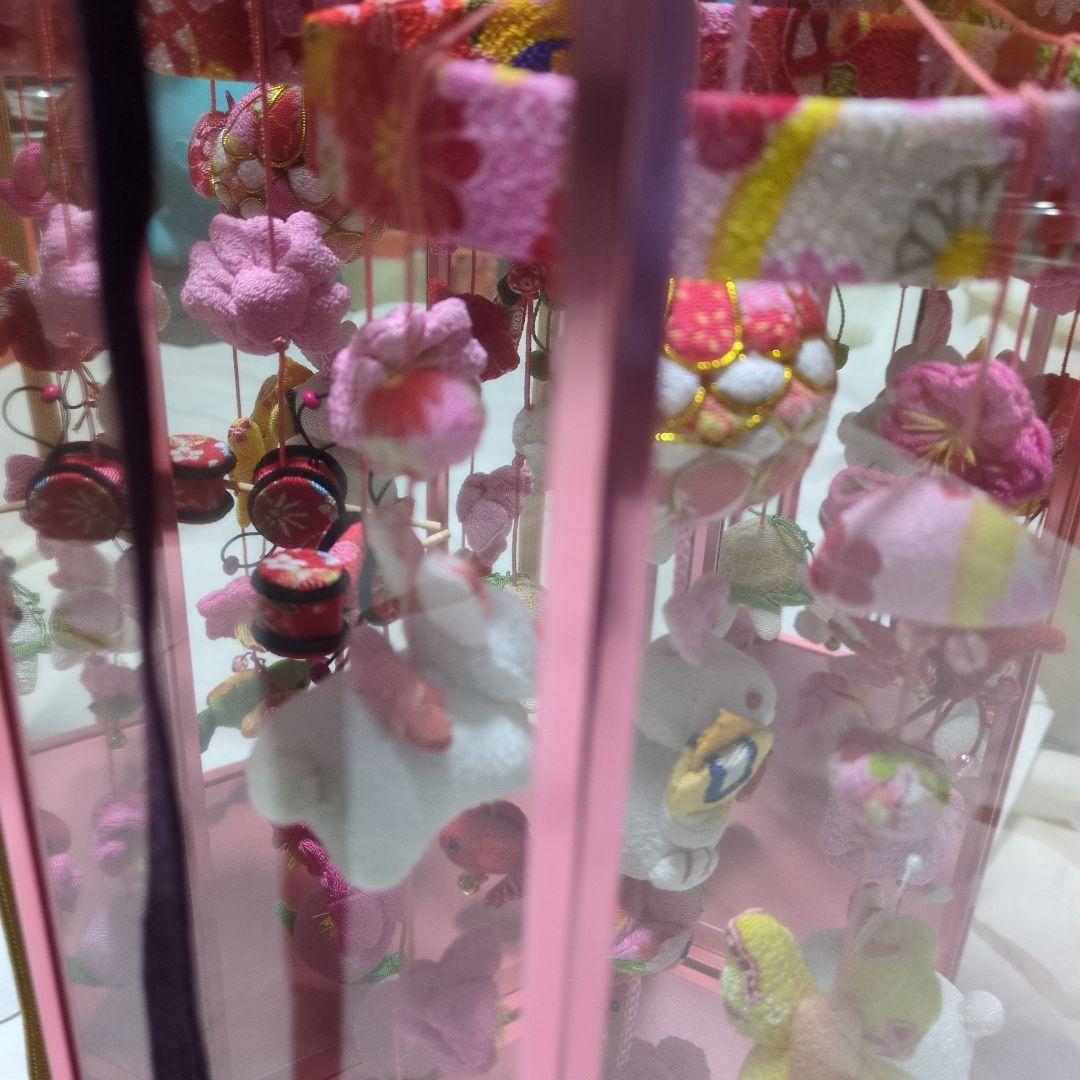 ひな祭り用ピンクの吊り飾り 初節句