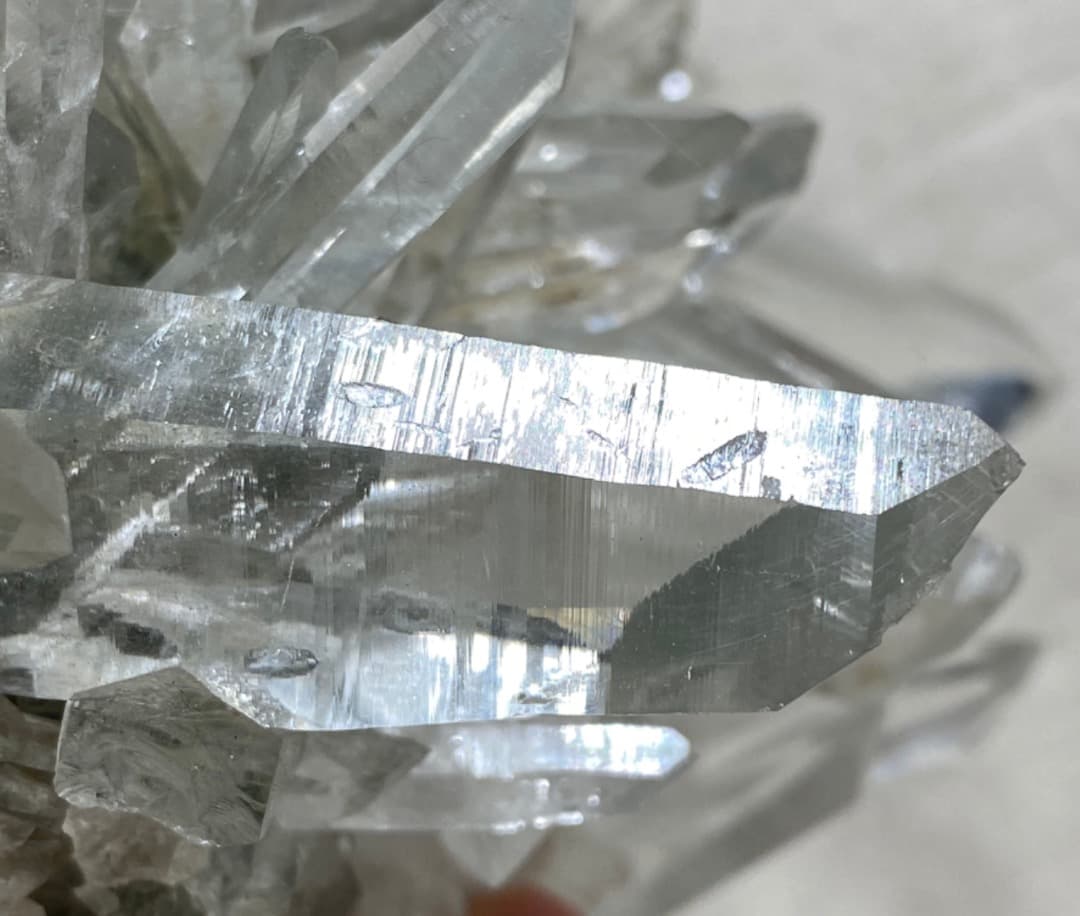 【ヒマラヤ水晶 インド マニハール産 ♡ 水晶クラスター】クローライト付き