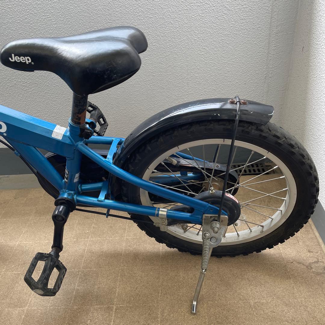 【中古】Jeep 16インチ　子供用自転車 青色