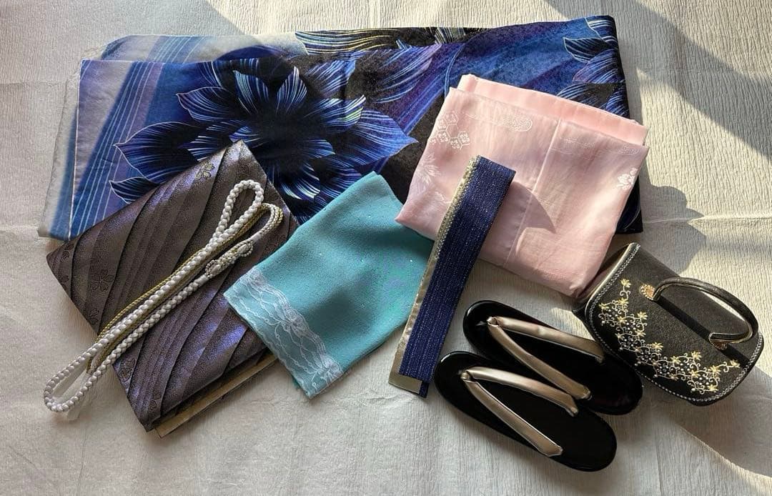 SWEETANGEL ラインストーン振袖 完全フルセット 大輪 ダリア 振袖一式