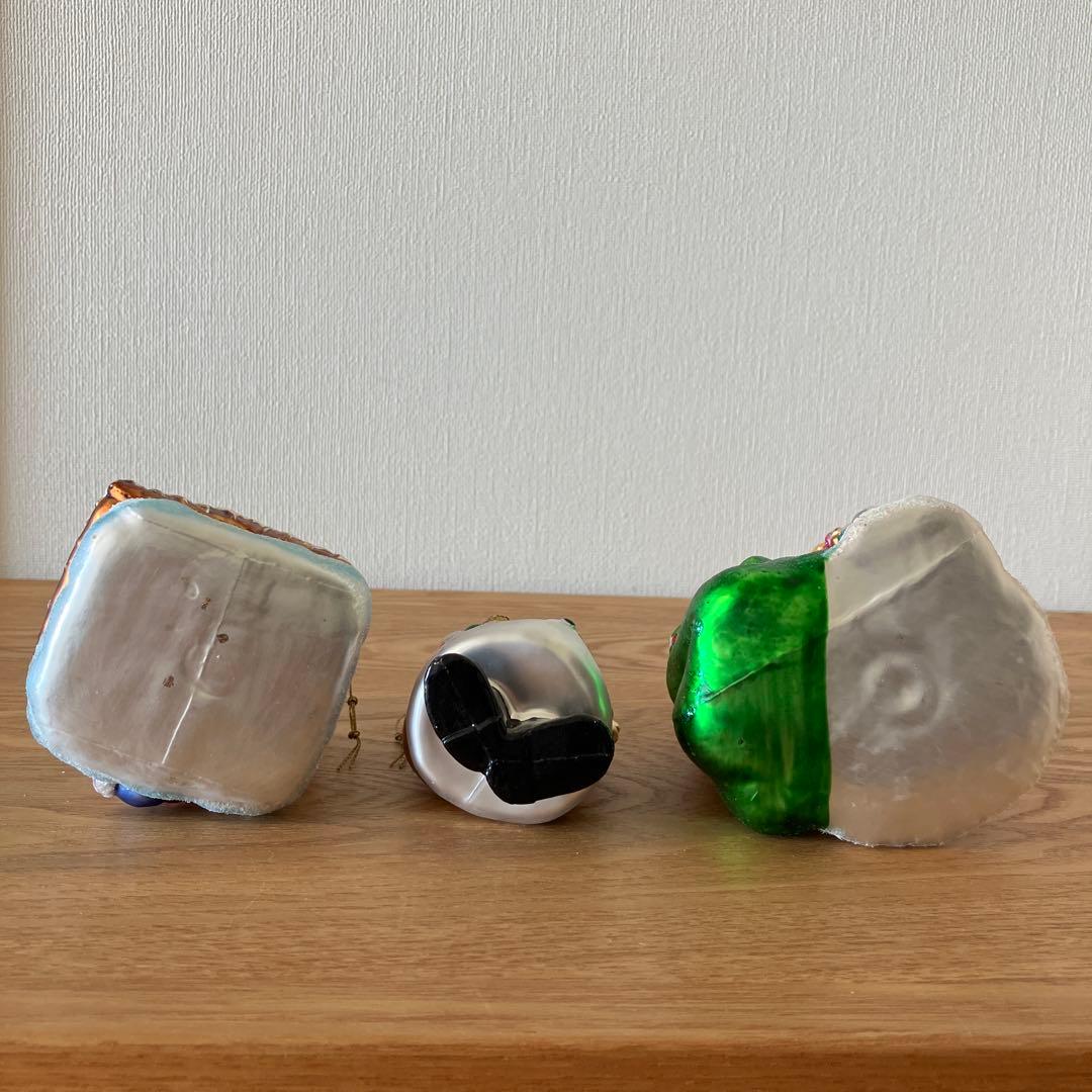 ドイツ ケーテウォルファルト クリスマス 飾り ツリー オーナメントサンタ3点