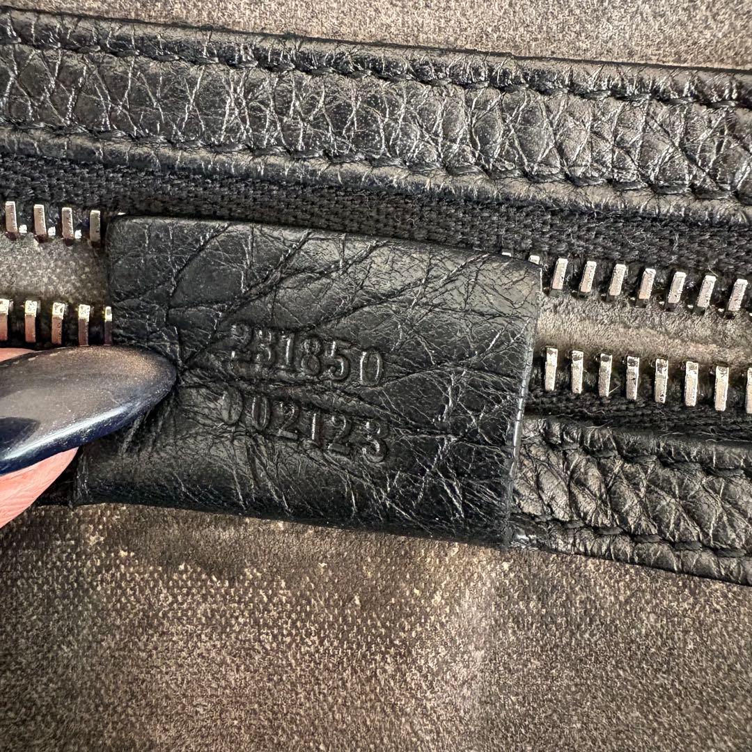 美品✨GUCCI シボ革 ビジネスバッグ 黒 ブリーフケース　ブラック　大人