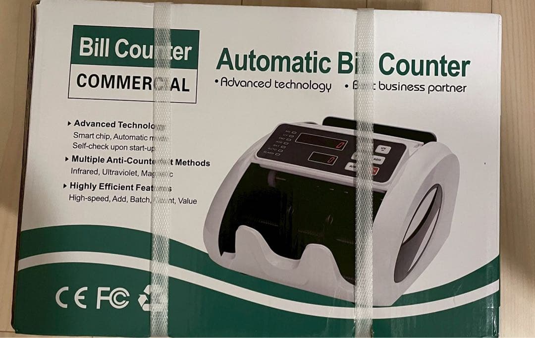 紙幣カウンター日本専用　紙幣計数機 マネーカウンター 偽札検知　お札数える機会